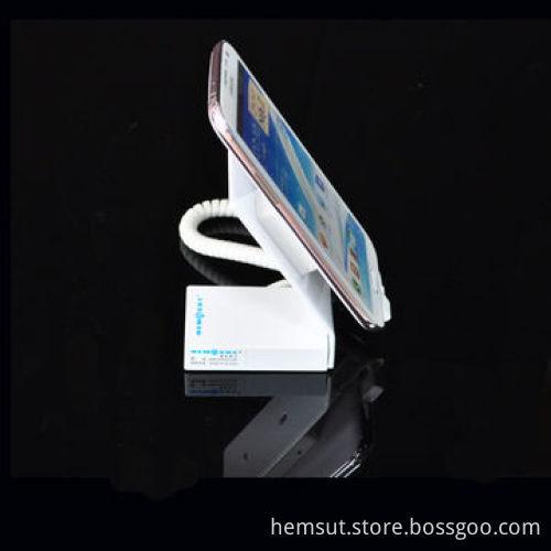 Magnetic mobile phone security display holder, alarm and charging for any phone, CE/RoHS